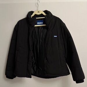 HUGO Classic Black Quilted Jacket